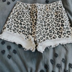 Amuse society leopard shorts